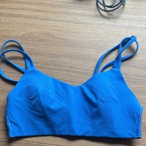 Like a cloud electric blue sports bra
